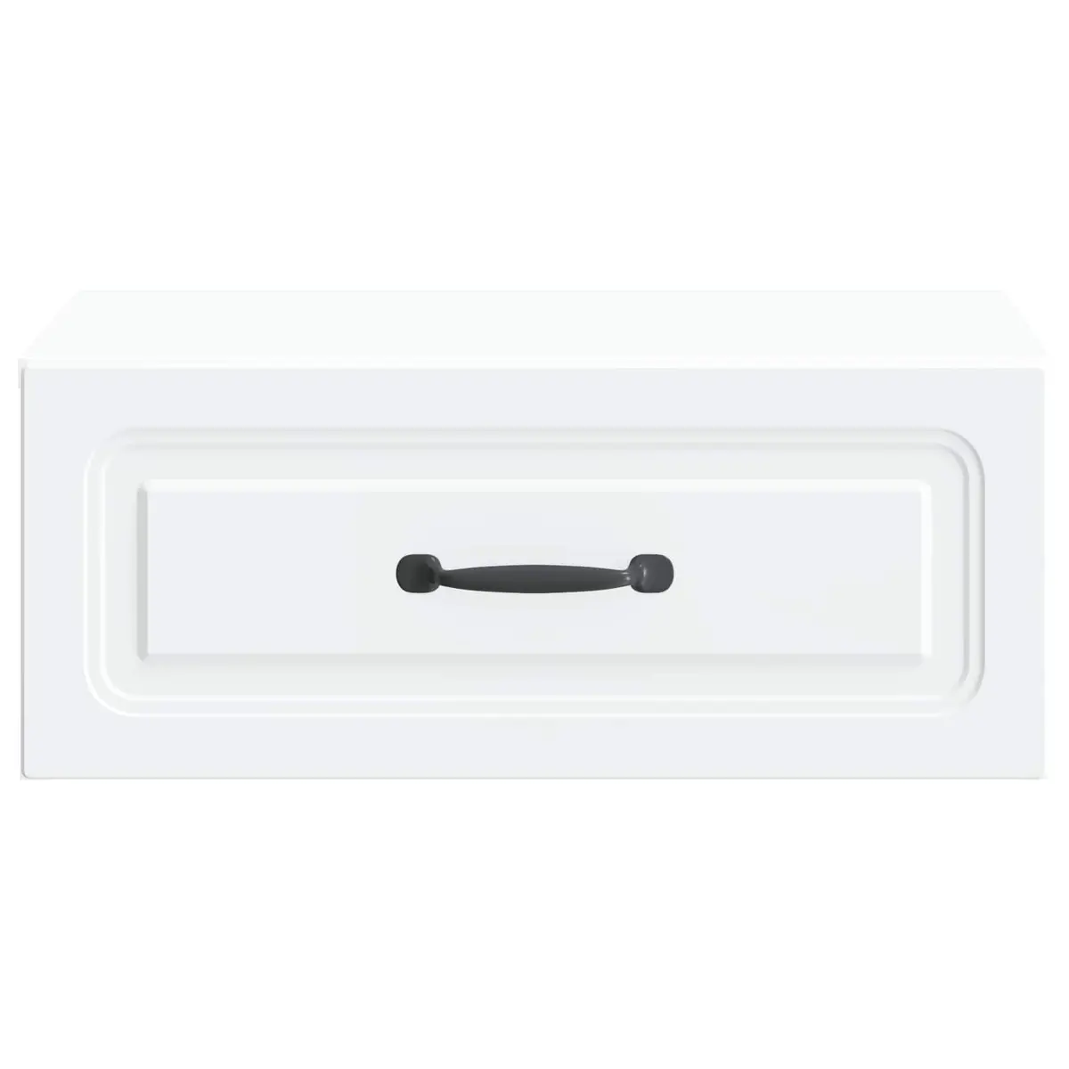 Wall-Mounted Bedside Cabinet in White