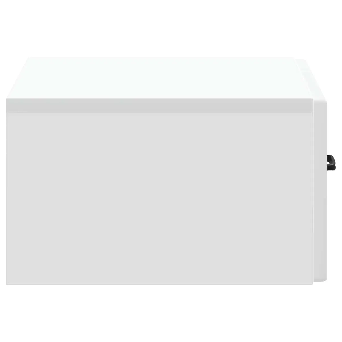 Wall-Mounted Bedside Cabinet in White