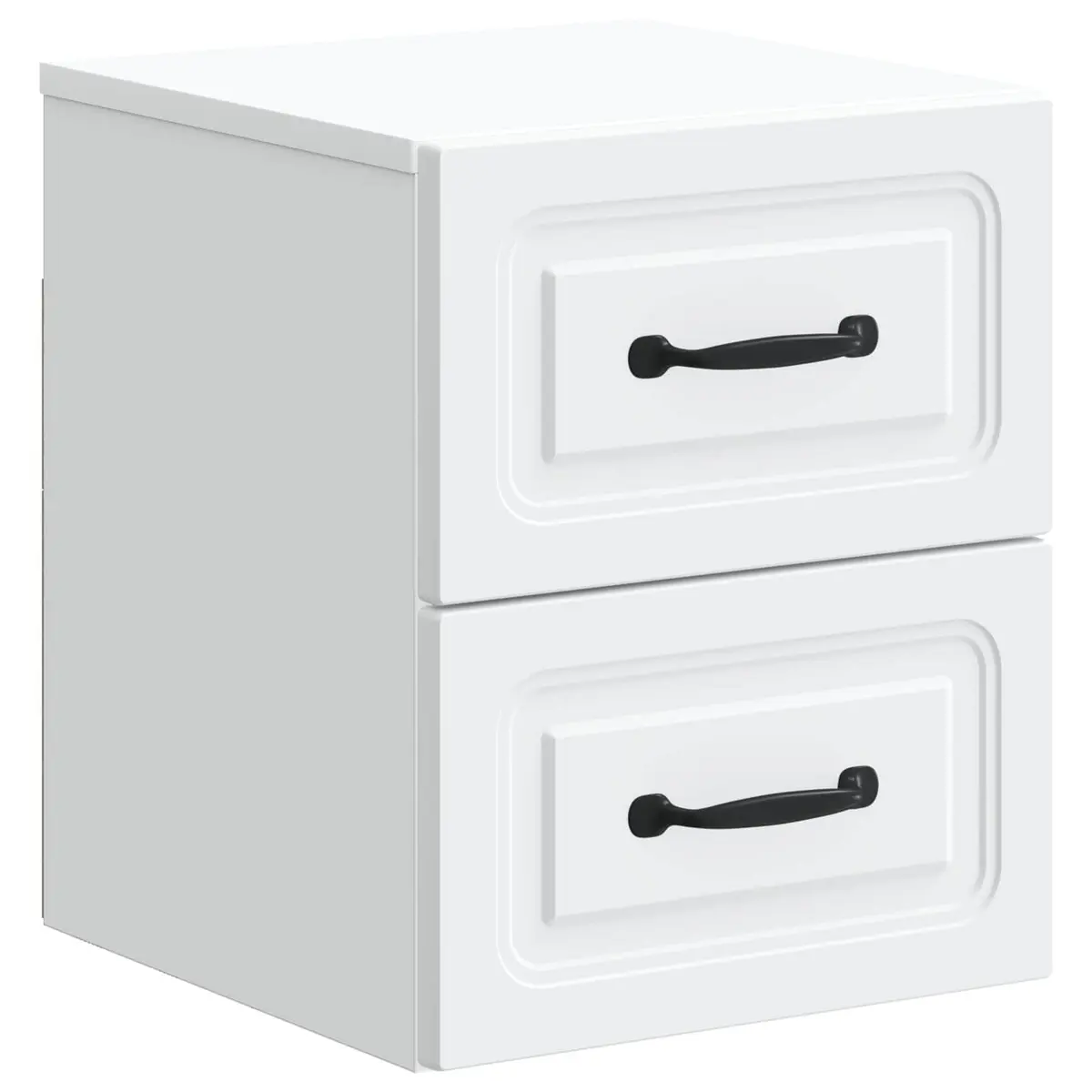 Wall-Mounted Bedside Cabinet with Sliding Doors