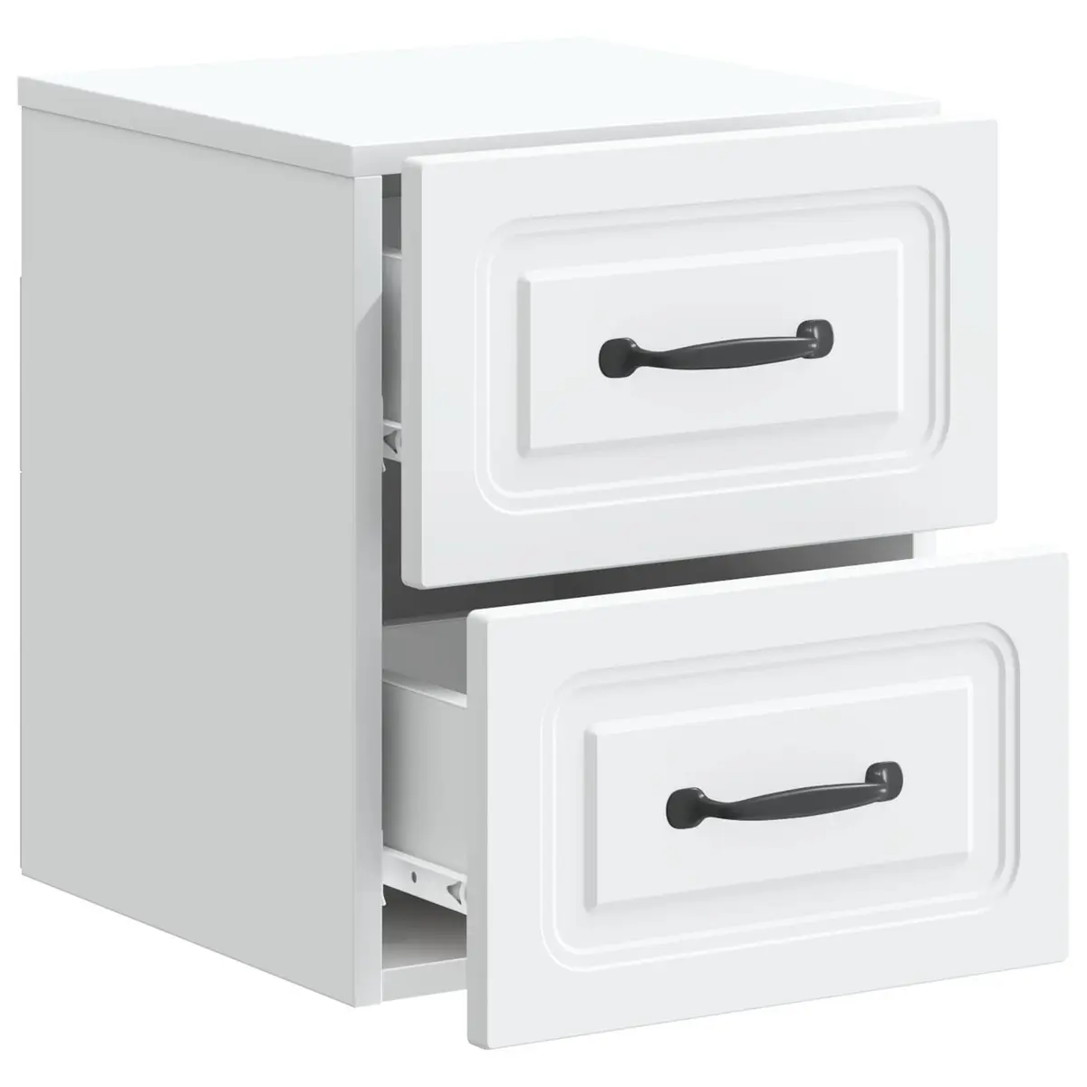 Wall-Mounted Bedside Cabinet with Sliding Doors
