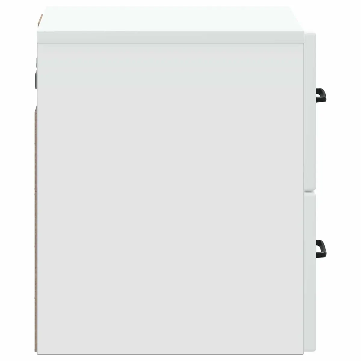 Wall-Mounted Bedside Cabinet with Sliding Doors
