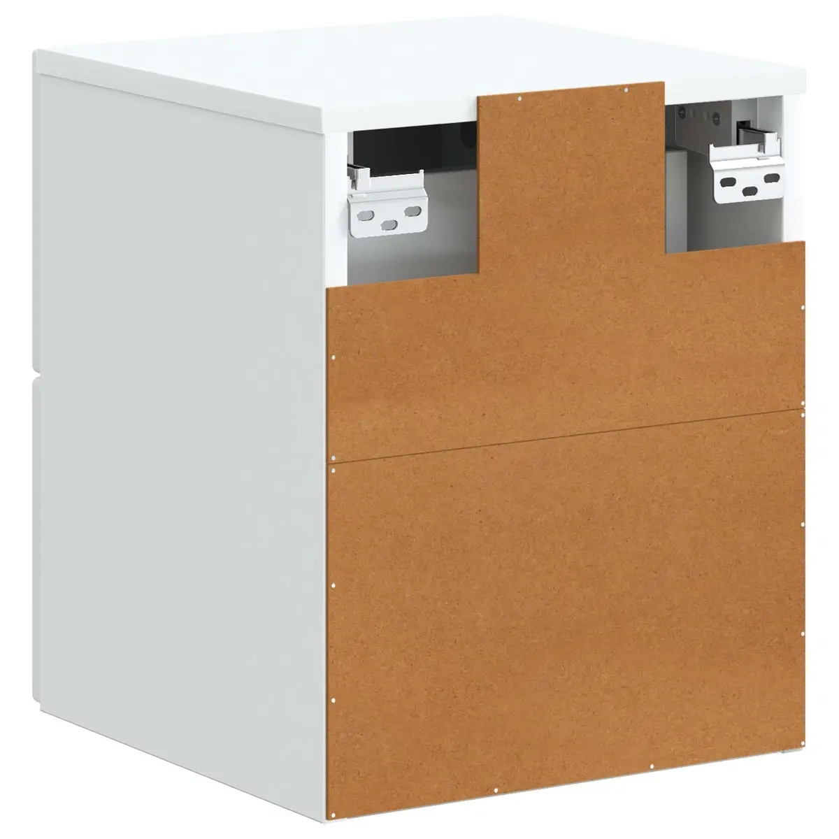 Wall-Mounted Bedside Cabinet with Sliding Doors