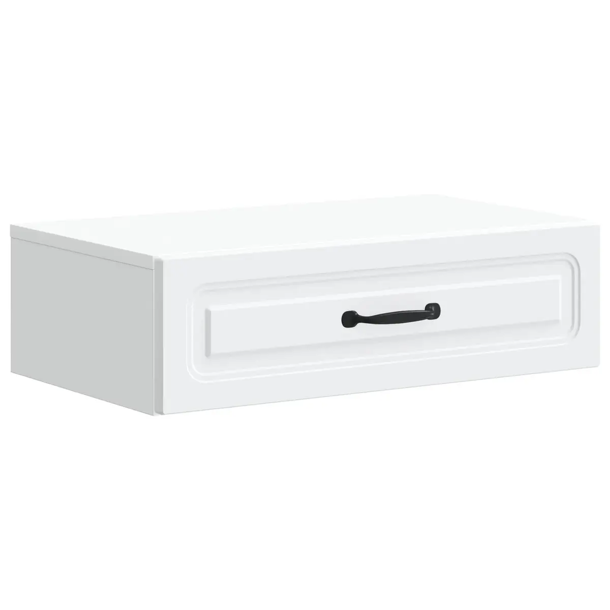 White Wall-Mounted Storage Cabinet 59cm