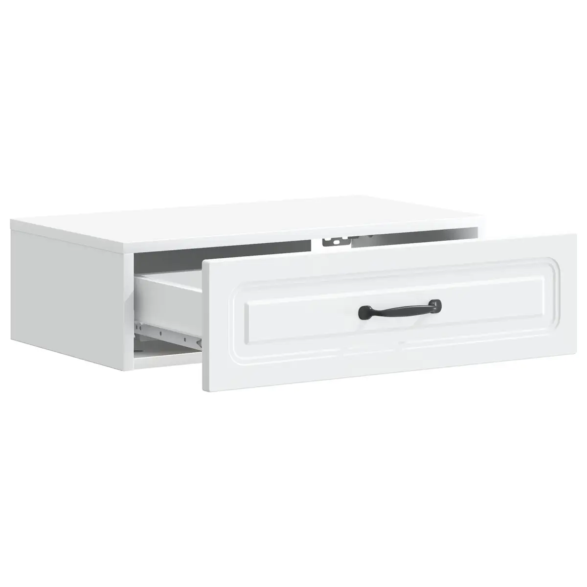 White Wall-Mounted Storage Cabinet 59cm