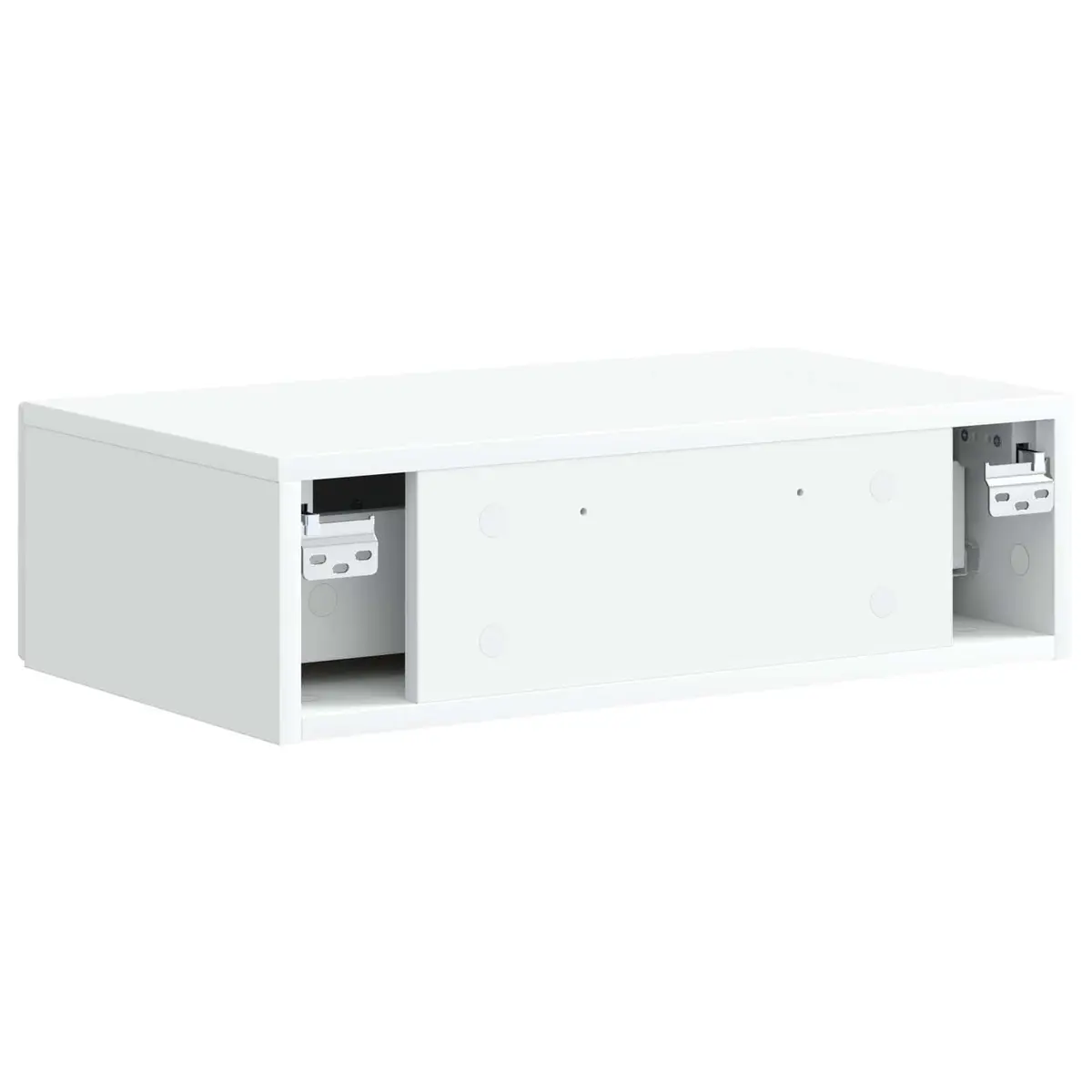 White Wall-Mounted Storage Cabinet 59cm