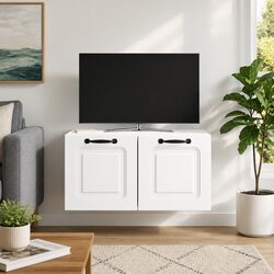 Modern White Wall-Mounted TV Cabinet for Your Home
