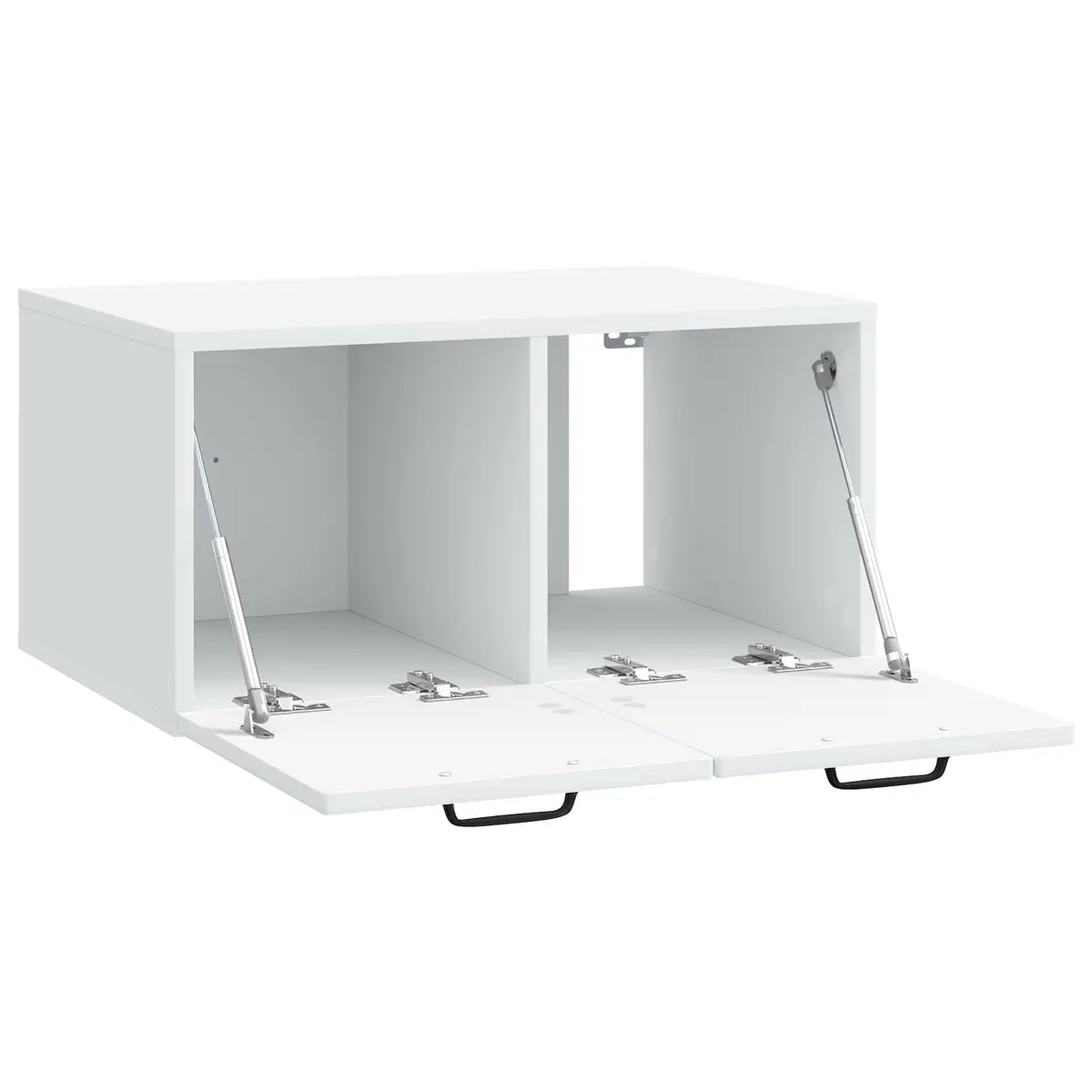 Wall-Mounted TV Cabinet White Entertainment Unit Modern Living Room Storage