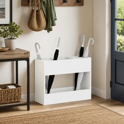 Modern White Umbrella Stand for Hallway Storage