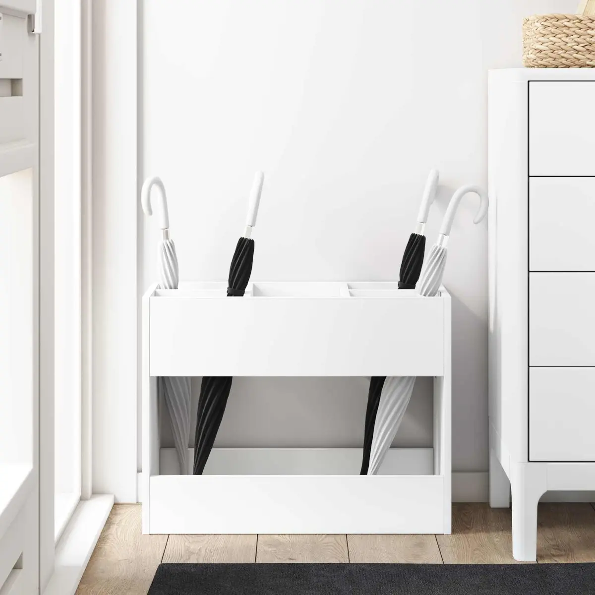 White Umbrella Stand for Hallway Storage
