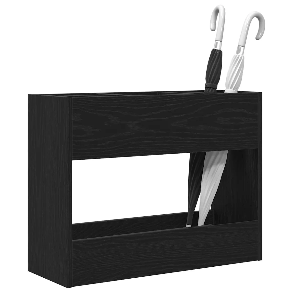 Umbrella Stand Engineered Wood 65cm Black Oak
