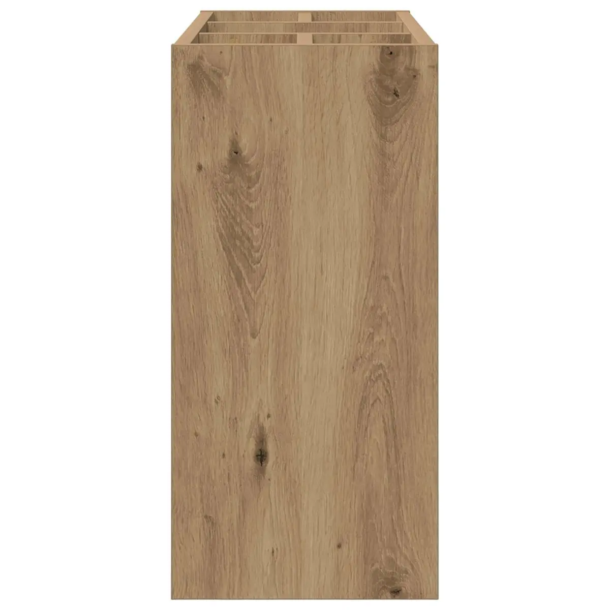 Brown Engineered Wood Umbrella Stand Storage Rack