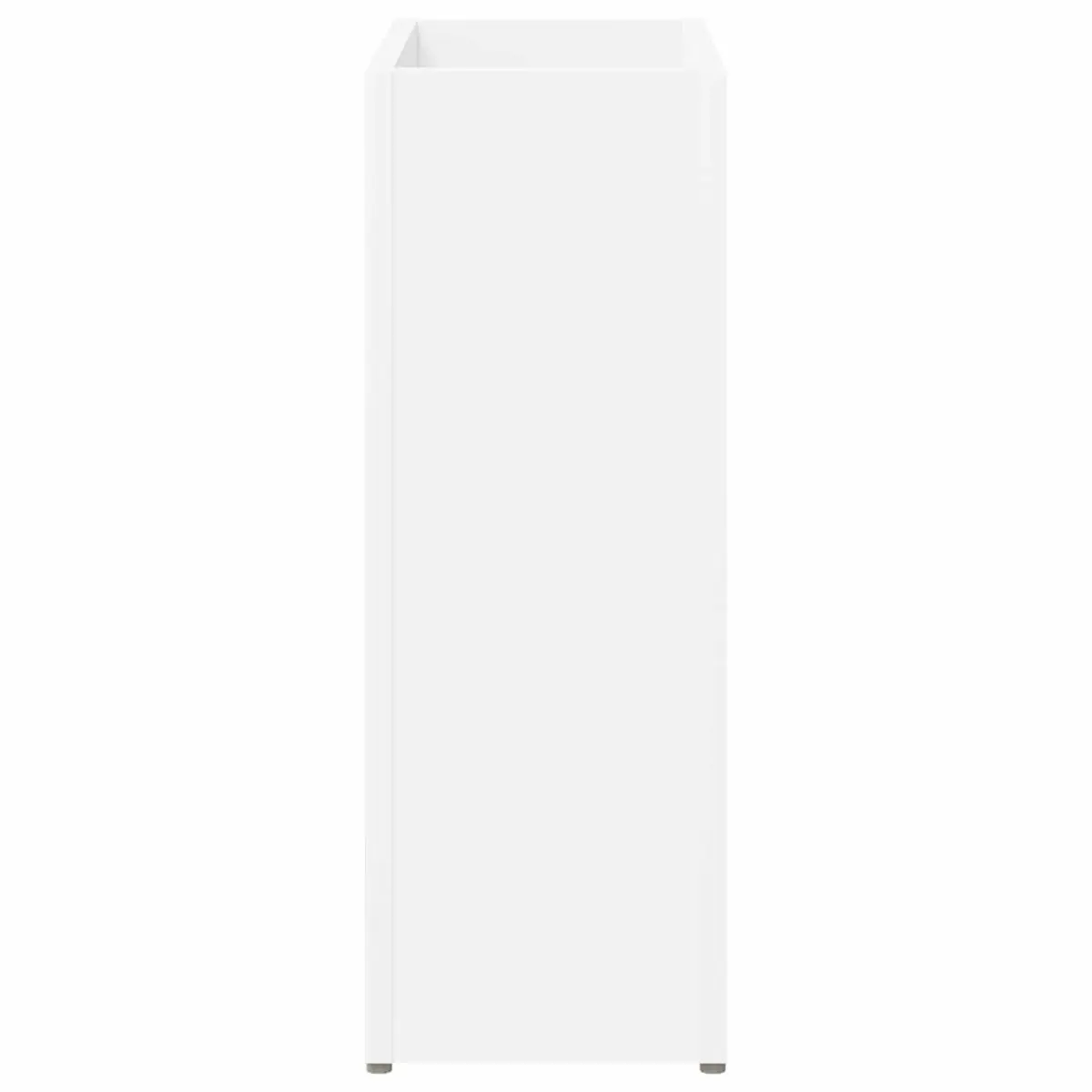 Umbrella Stand White Rectangular Storage Rack Hallway Entryway Modern Home