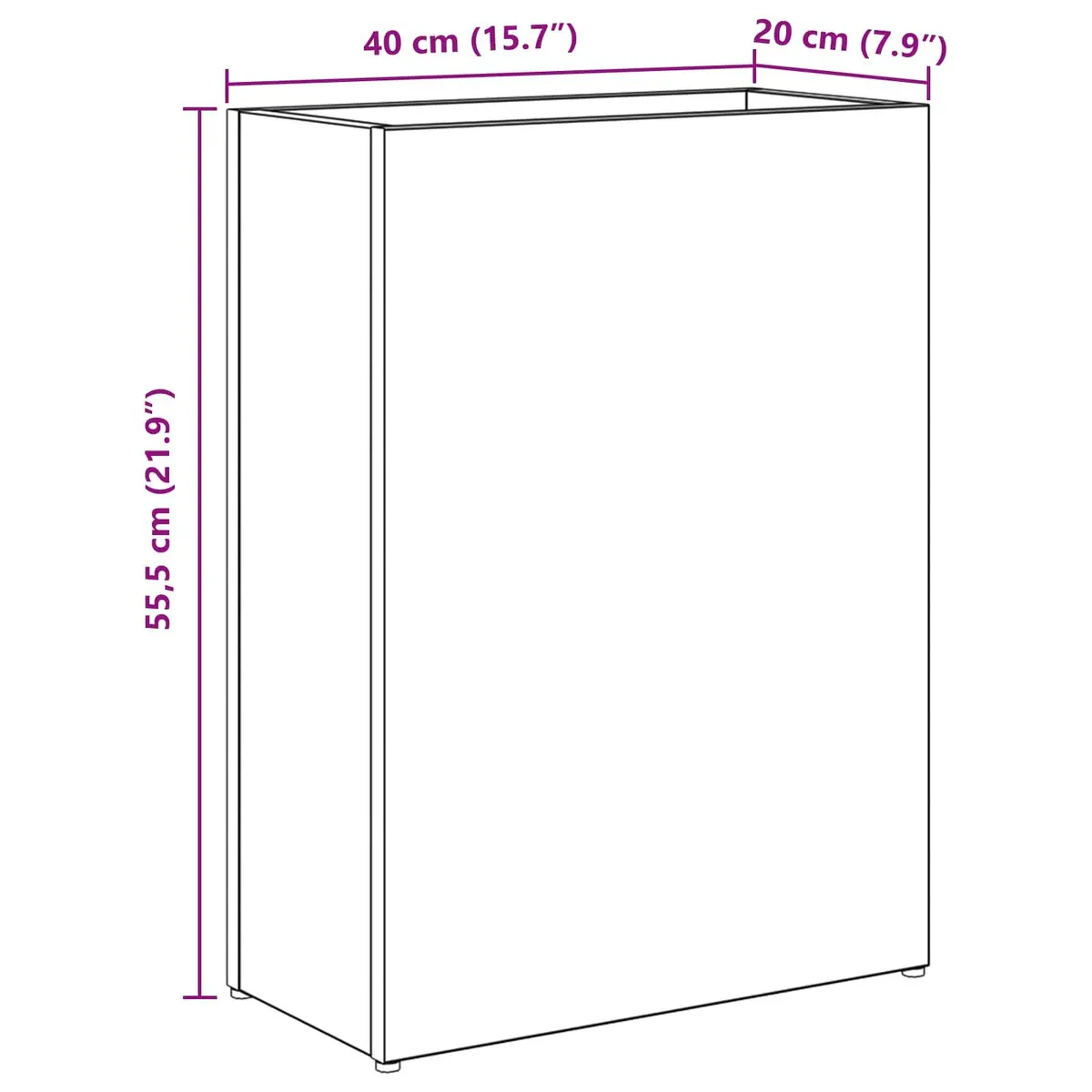 Umbrella Stand White Rectangular Storage Rack Hallway Entryway Modern Home