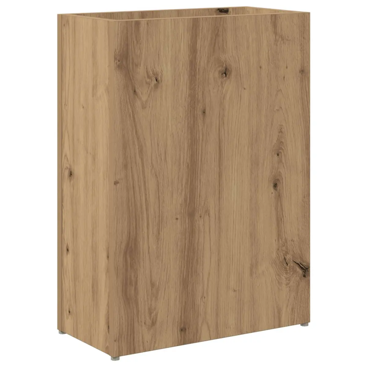Rectangular Brown Umbrella Stand for Entryway Storage