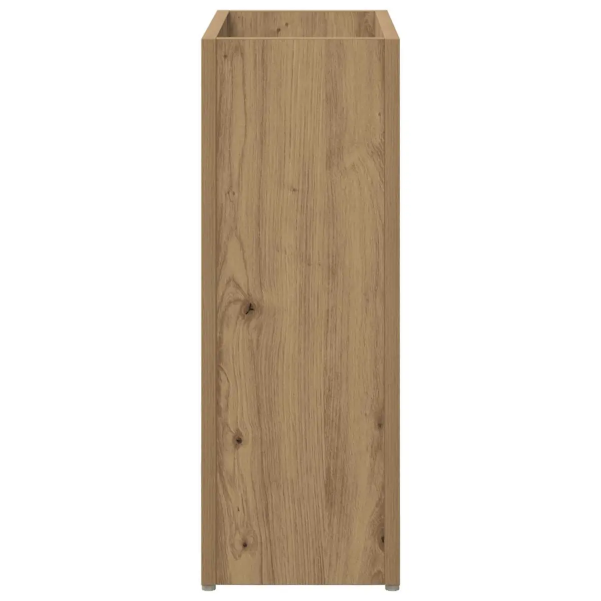 Rectangular Brown Umbrella Stand for Entryway Storage