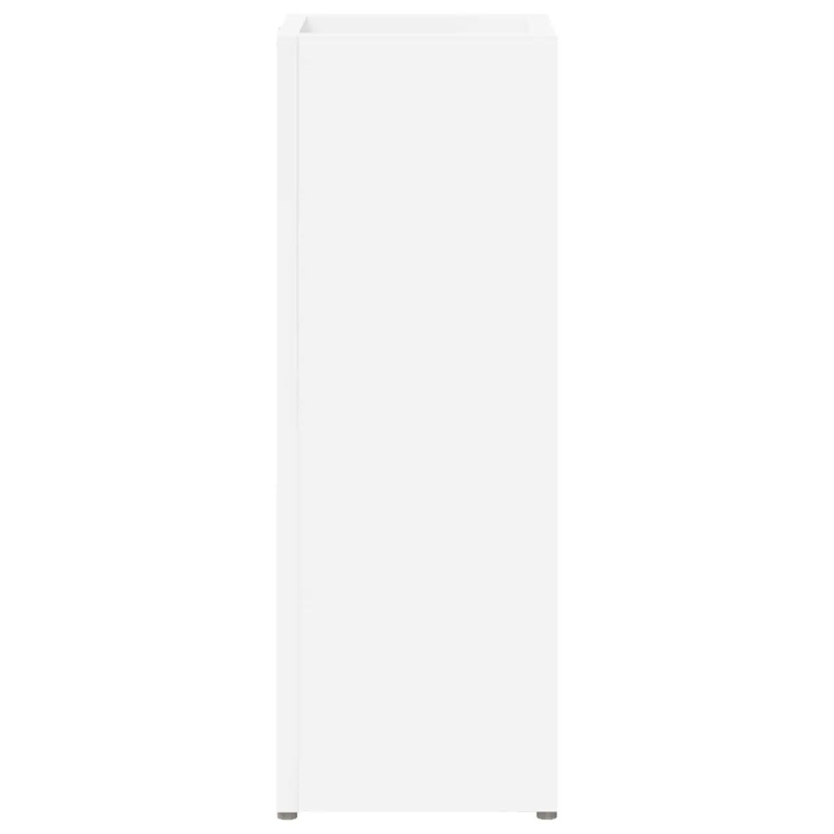 White Wooden Umbrella Stand for Organized Storage