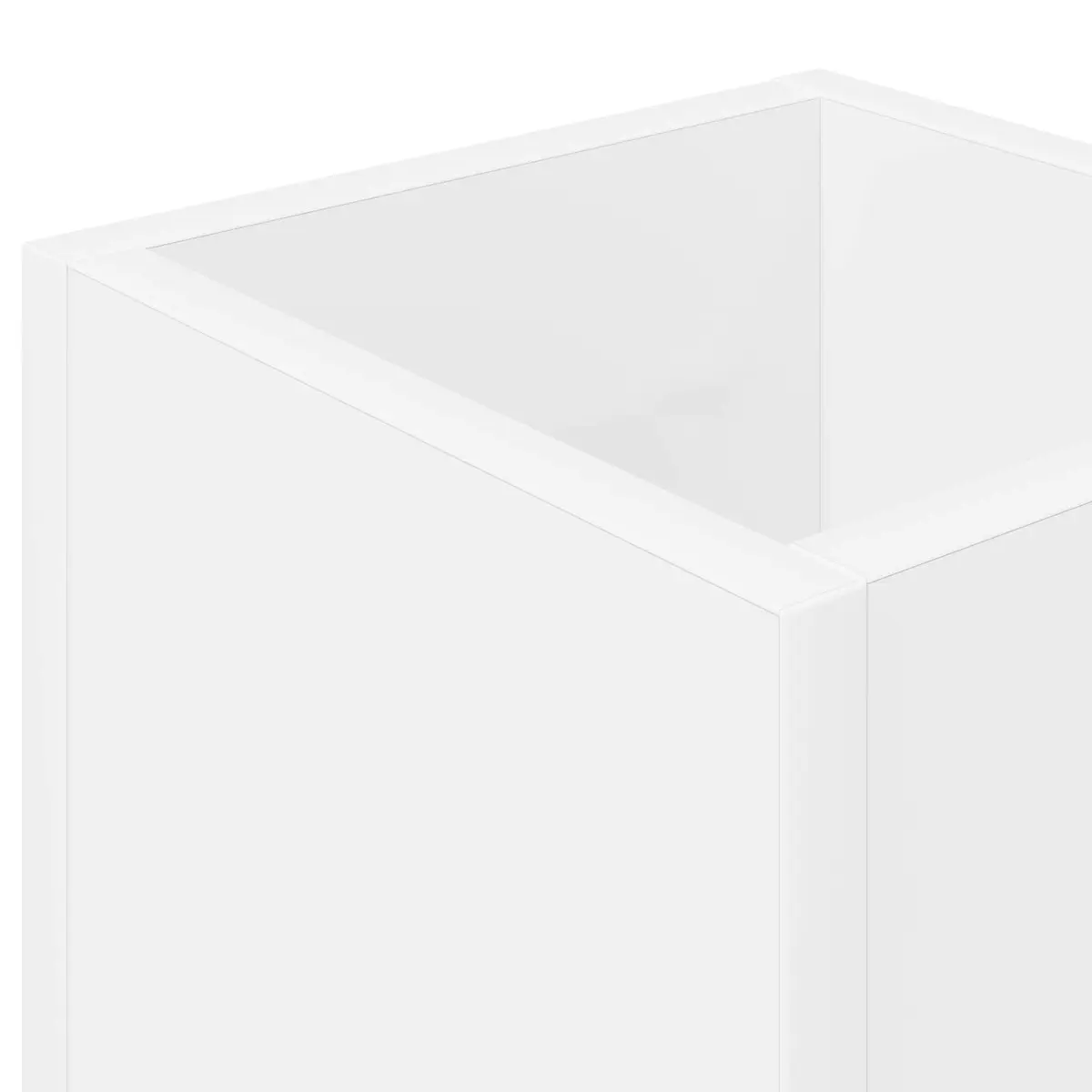 White Wooden Umbrella Stand for Organized Storage