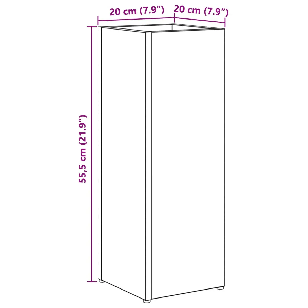 White Wooden Umbrella Stand for Organized Storage
