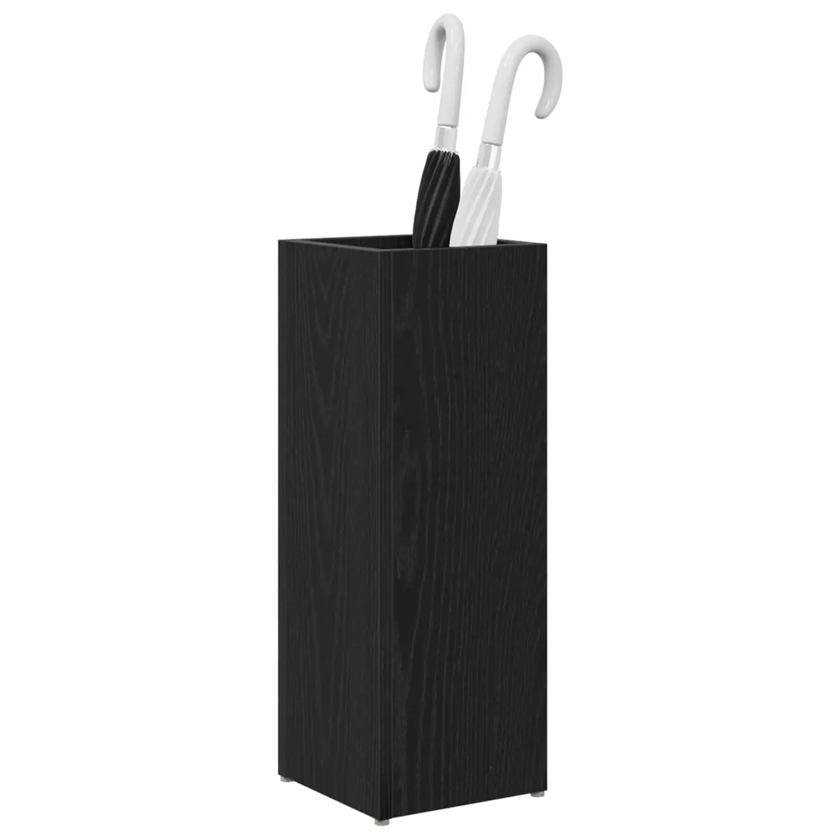 Umbrella Stand Engineered Wood Rectangular Black
