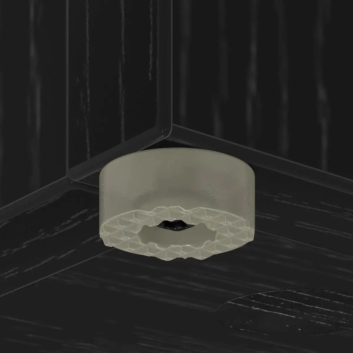 Umbrella Stand Engineered Wood Rectangular Black