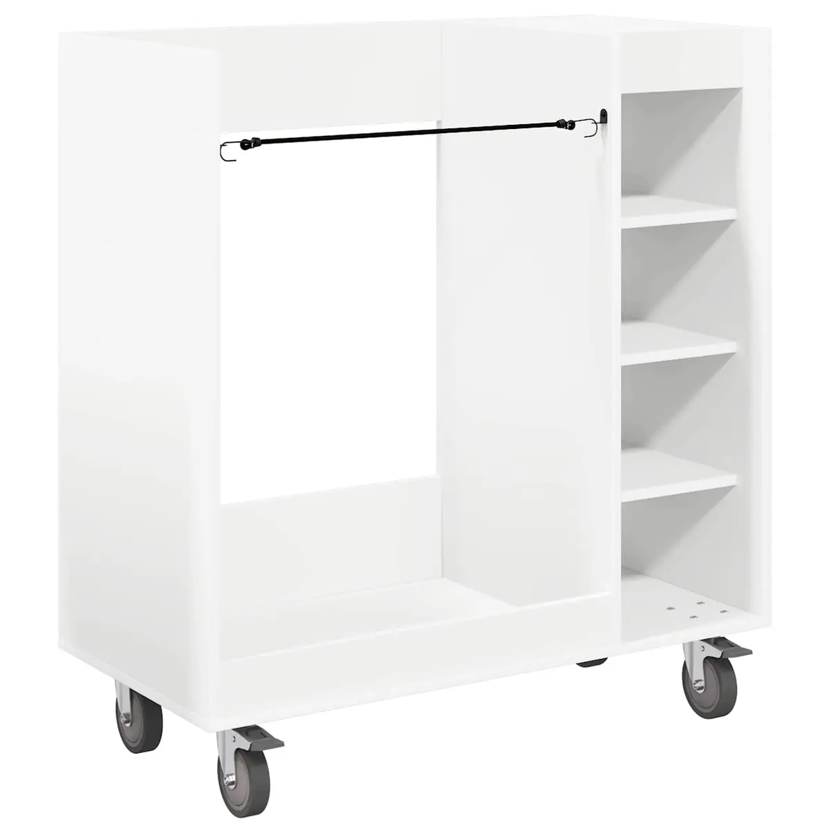 Golf Cabinet Wooden White Indoor Storage with Shelves