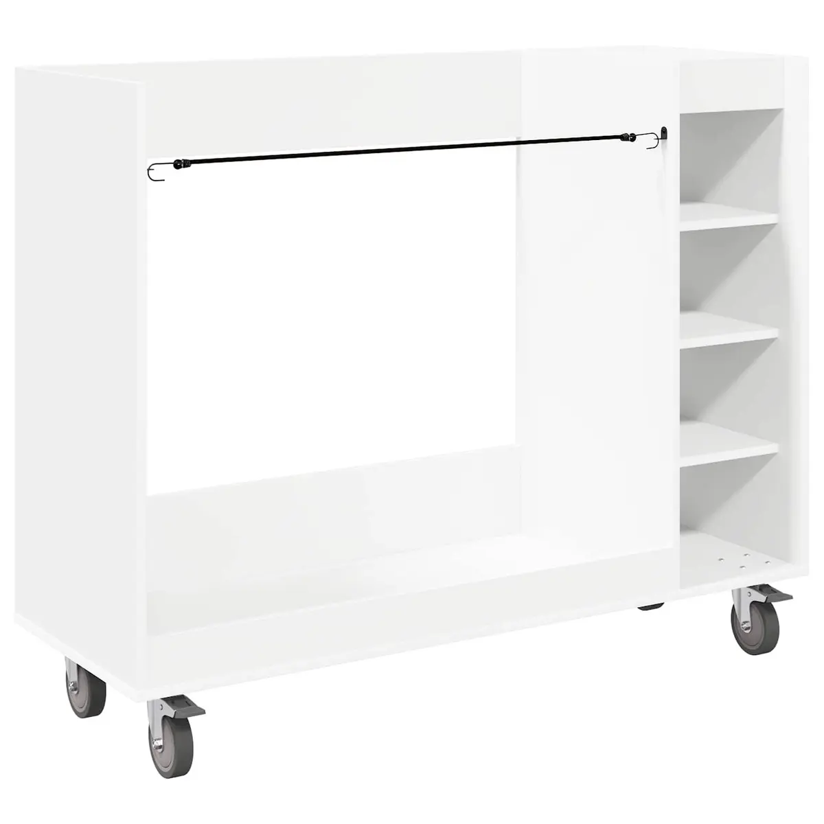 Golf Cabinet Wooden Storage Organizer White Indoor 120 x 45 x 98 cm