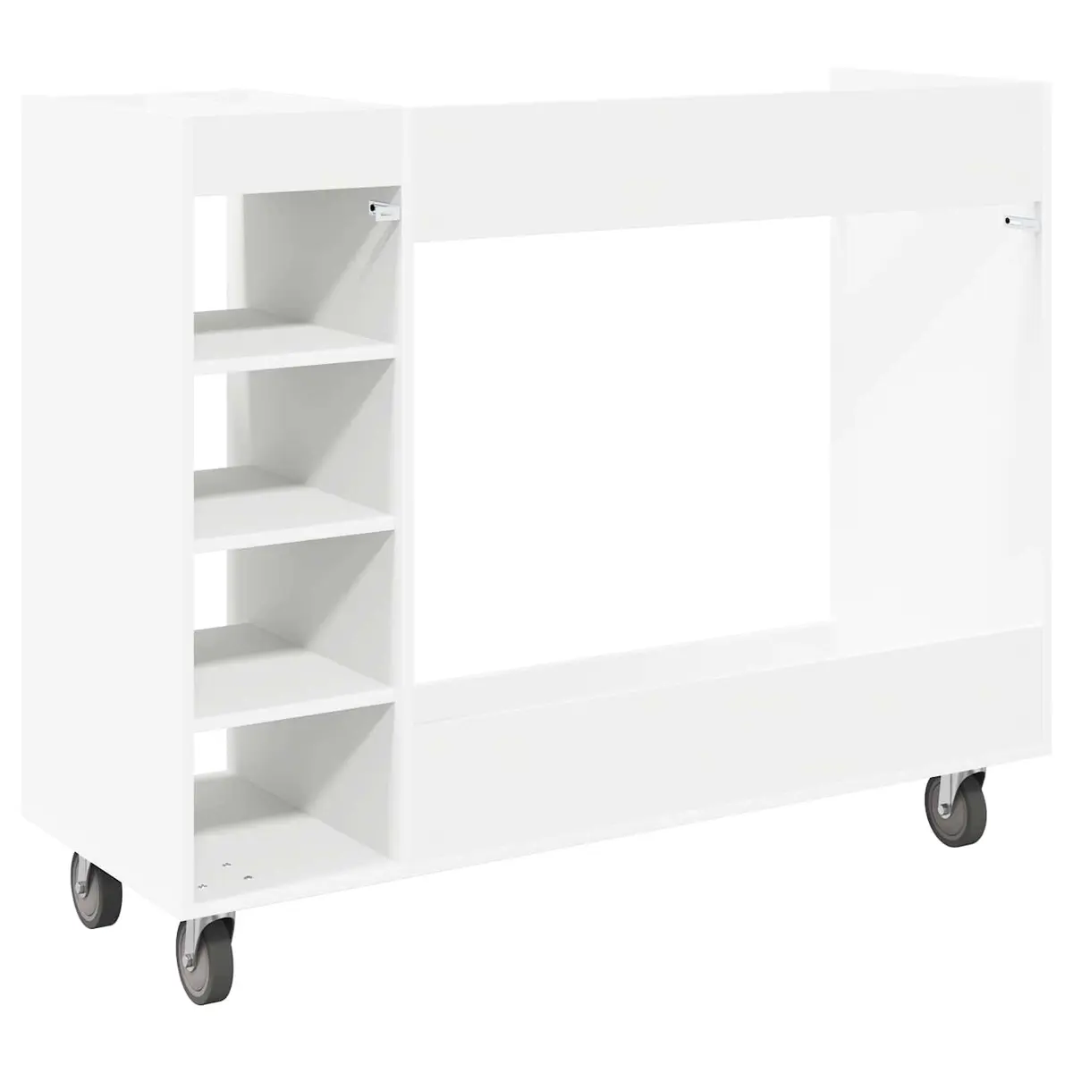 Golf Cabinet Wooden Storage Organizer White Indoor 120 x 45 x 98 cm