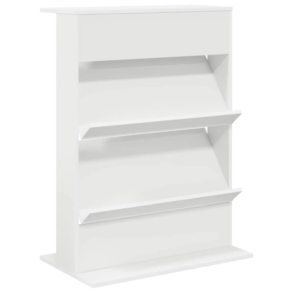 Magazine Rack Engineered Wood 70 x 41 x 96 cm White