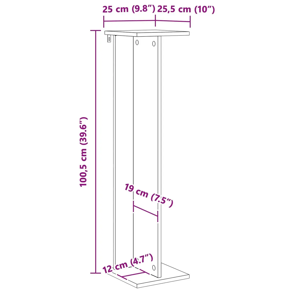 White Plant Stand 2 pcs Modern Multi-Tier Display