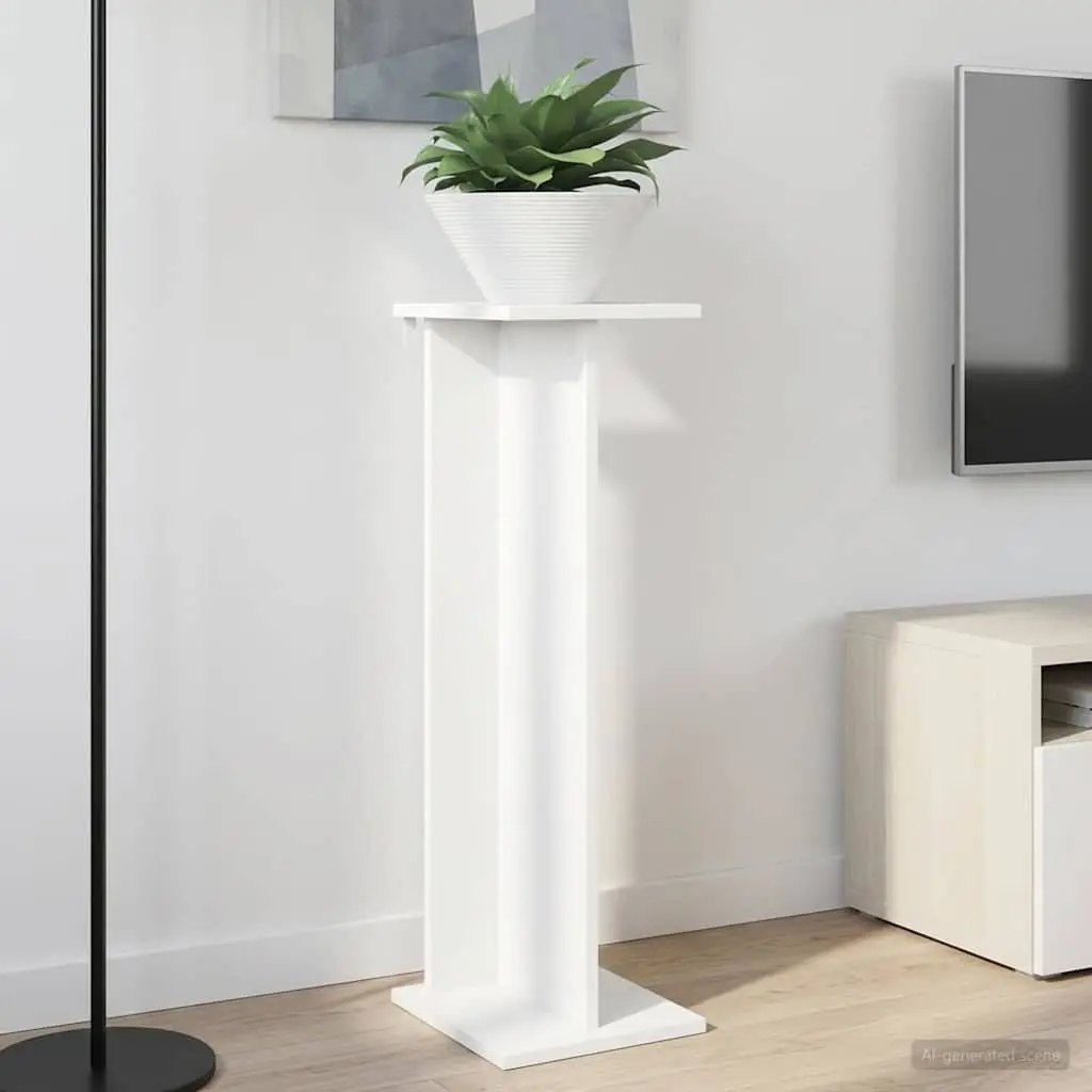 Plant Stand 2 Pieces White Modern Multi-Tier Display Indoor Living Room Garden