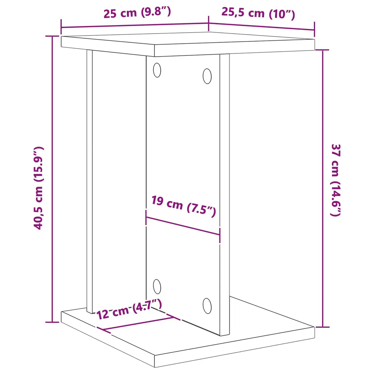 2-Piece White Multi-Tier Plant Stand