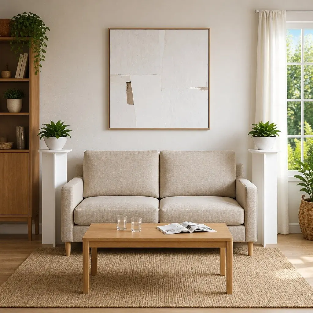 White Plant Stand Set for Indoor Displays