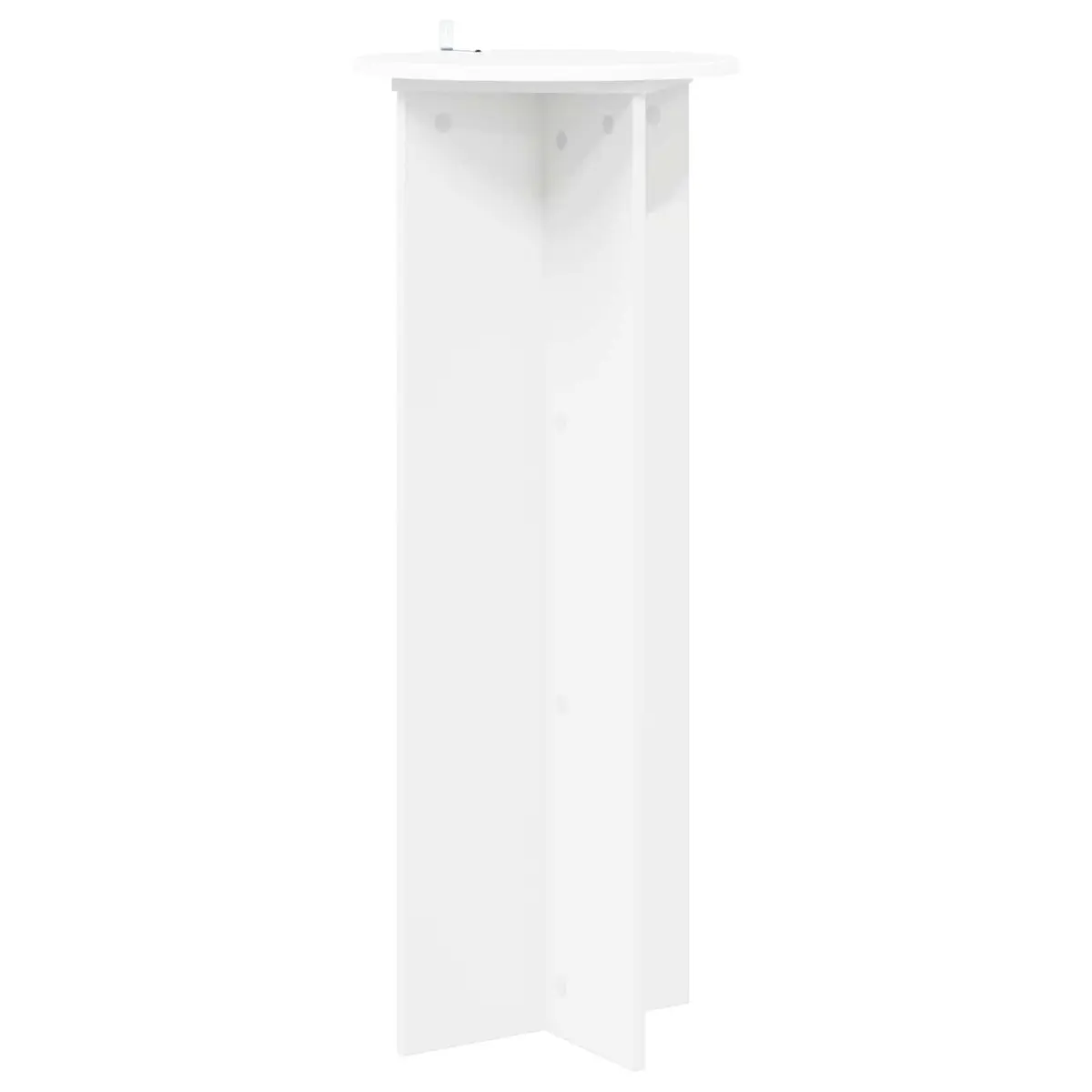 Plant Stand Engineered Wood Ø40 x 100 cm White 2 pcs