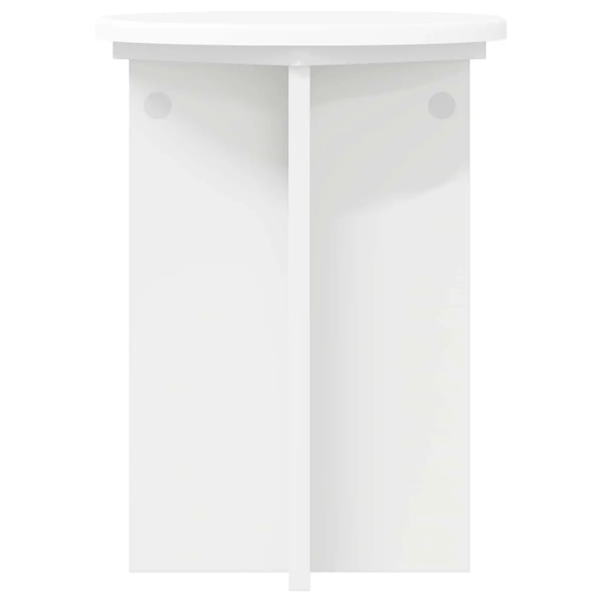 Plant Stand 2 Pieces White Modern Indoor Display Engineered Wood 29.5 x 40 cm