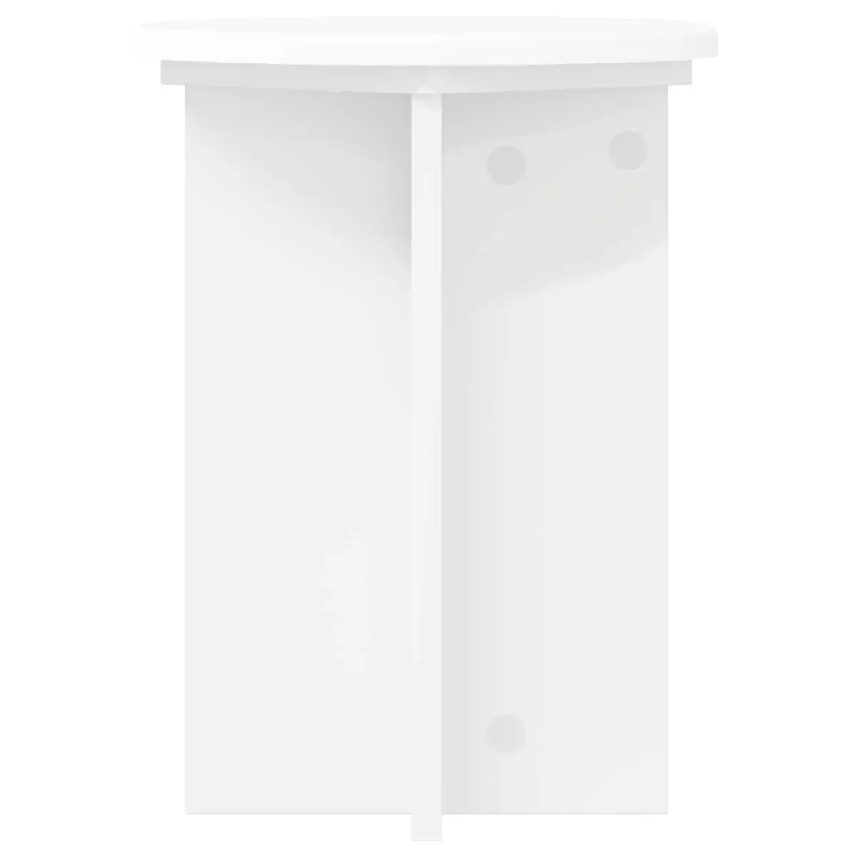 Plant Stand 2 Pieces White Modern Indoor Display Engineered Wood 29.5 x 40 cm