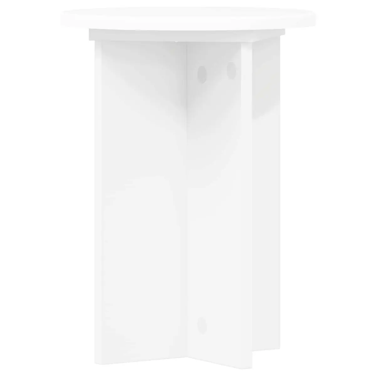 Plant Stand 2 Pieces White Modern Indoor Display Engineered Wood 29.5 x 40 cm