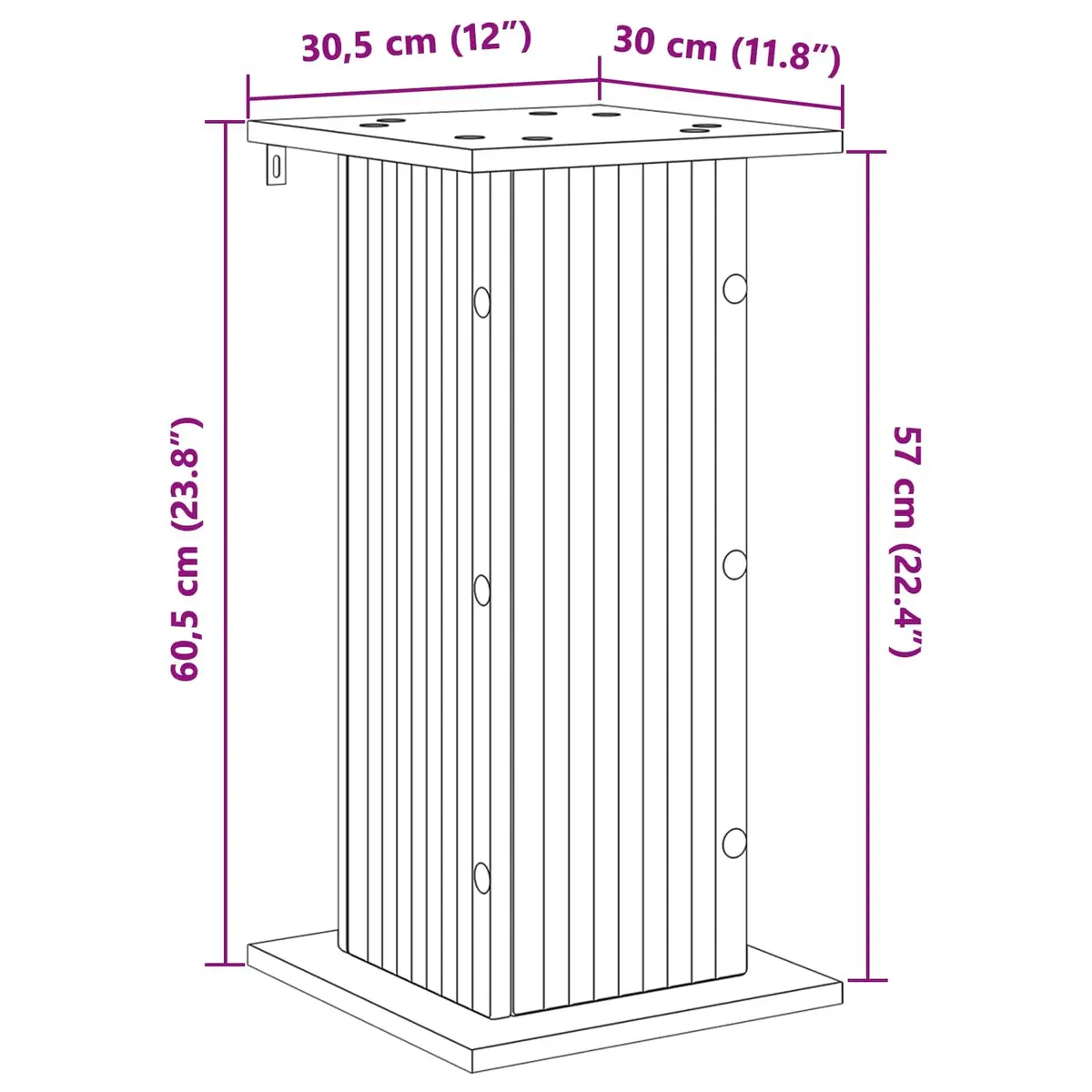 White Plant Stand Set for Indoor Display