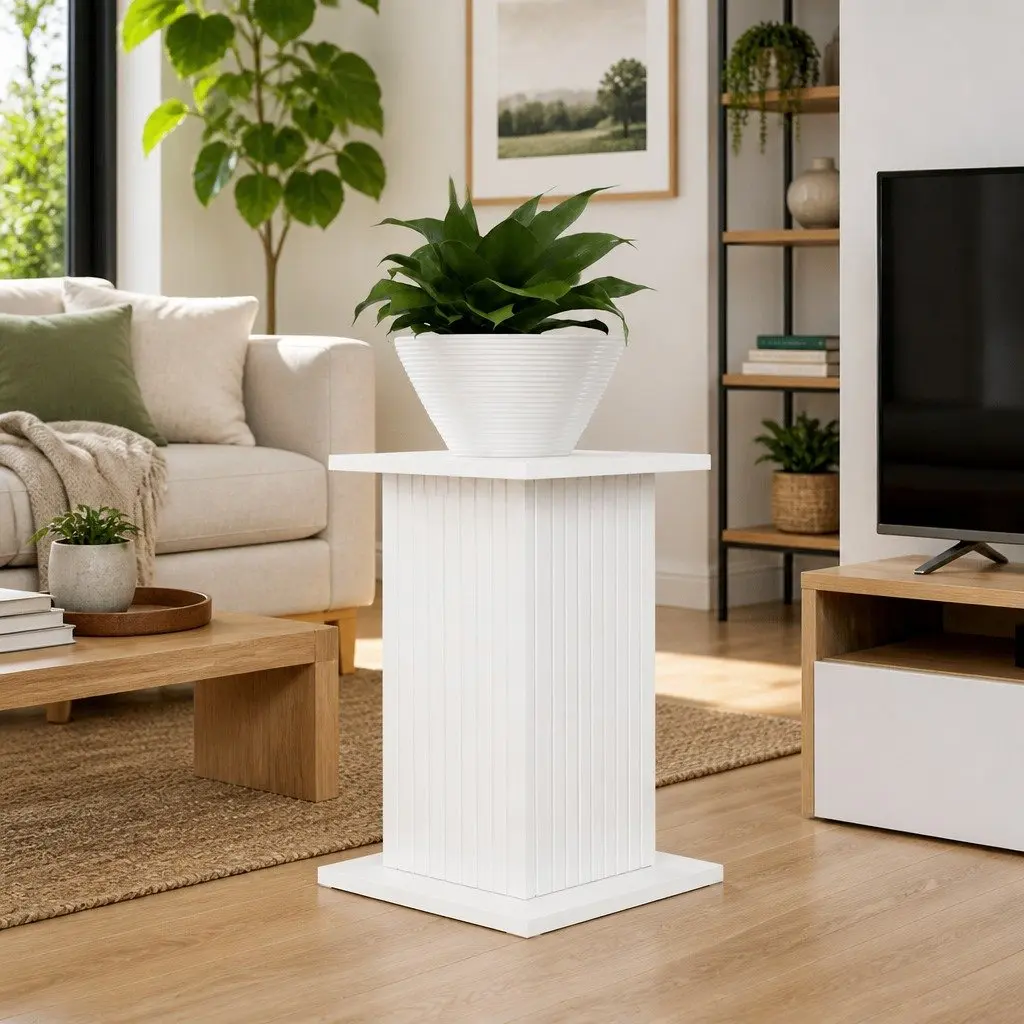 White Plant Stand Set for Indoor Décor
