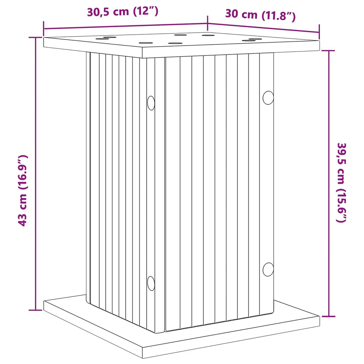 White Plant Stand Set for Indoor Décor