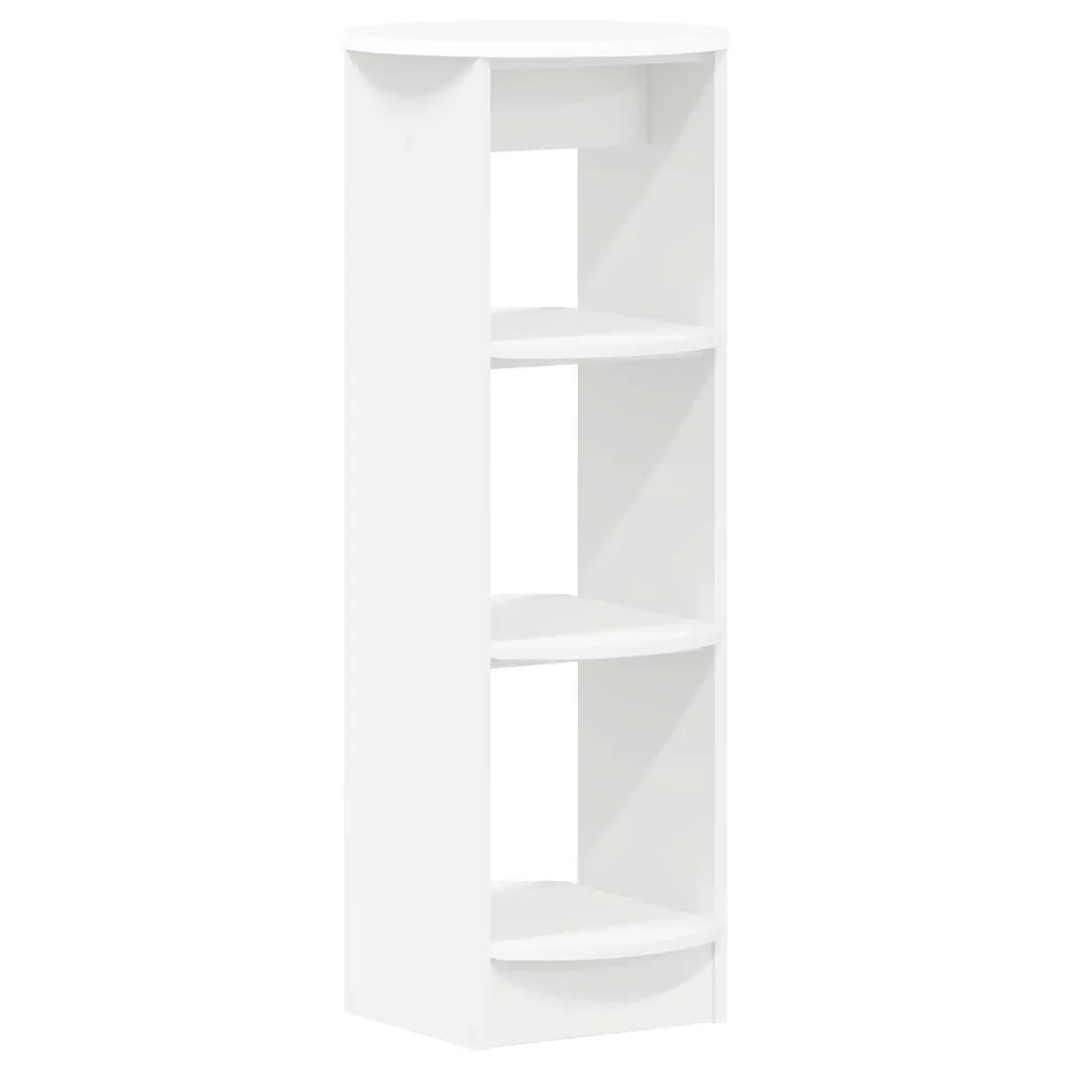 White Side Cabinet with Three Shelves 40x40x100cm