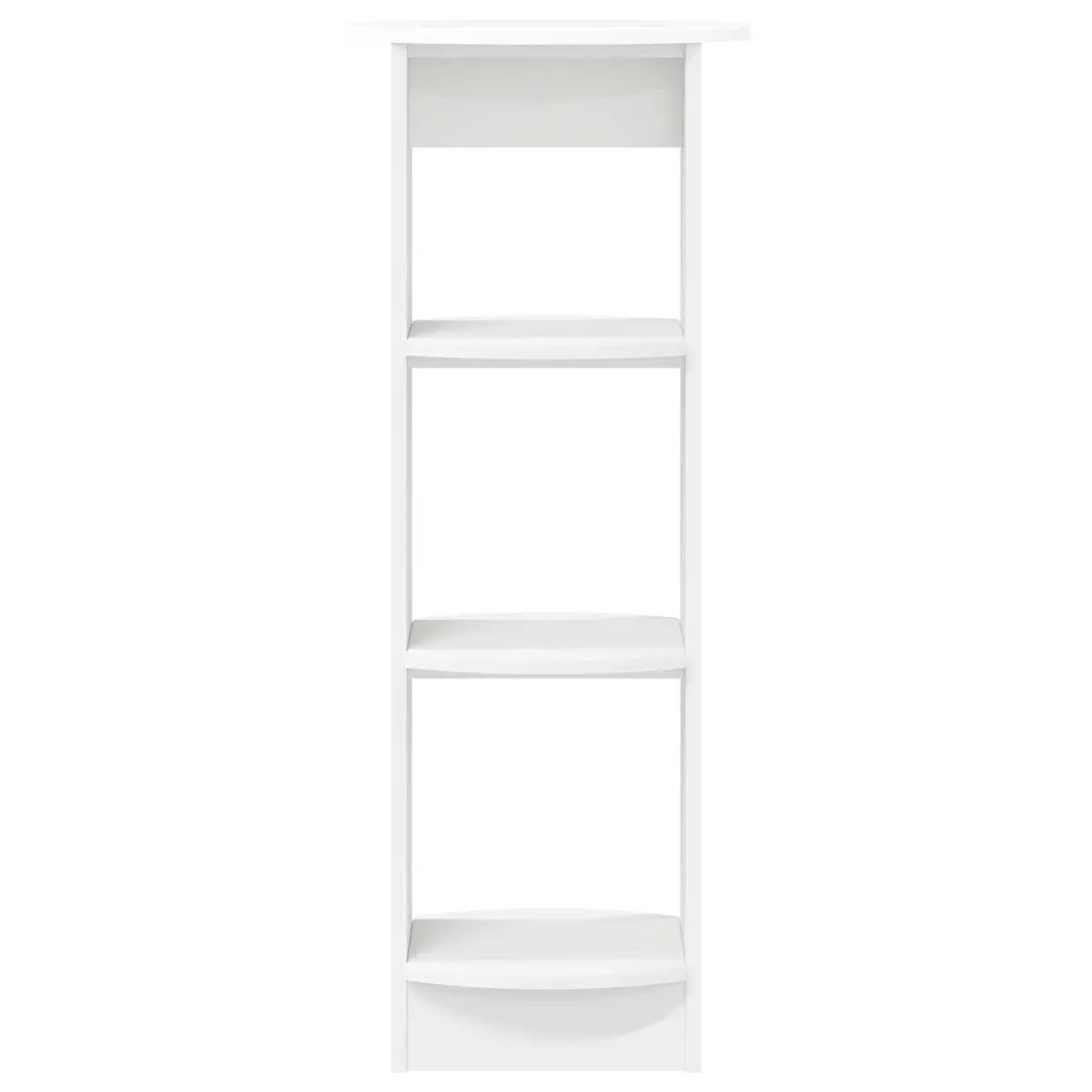 White Side Cabinet with Three Shelves 40x40x100cm
