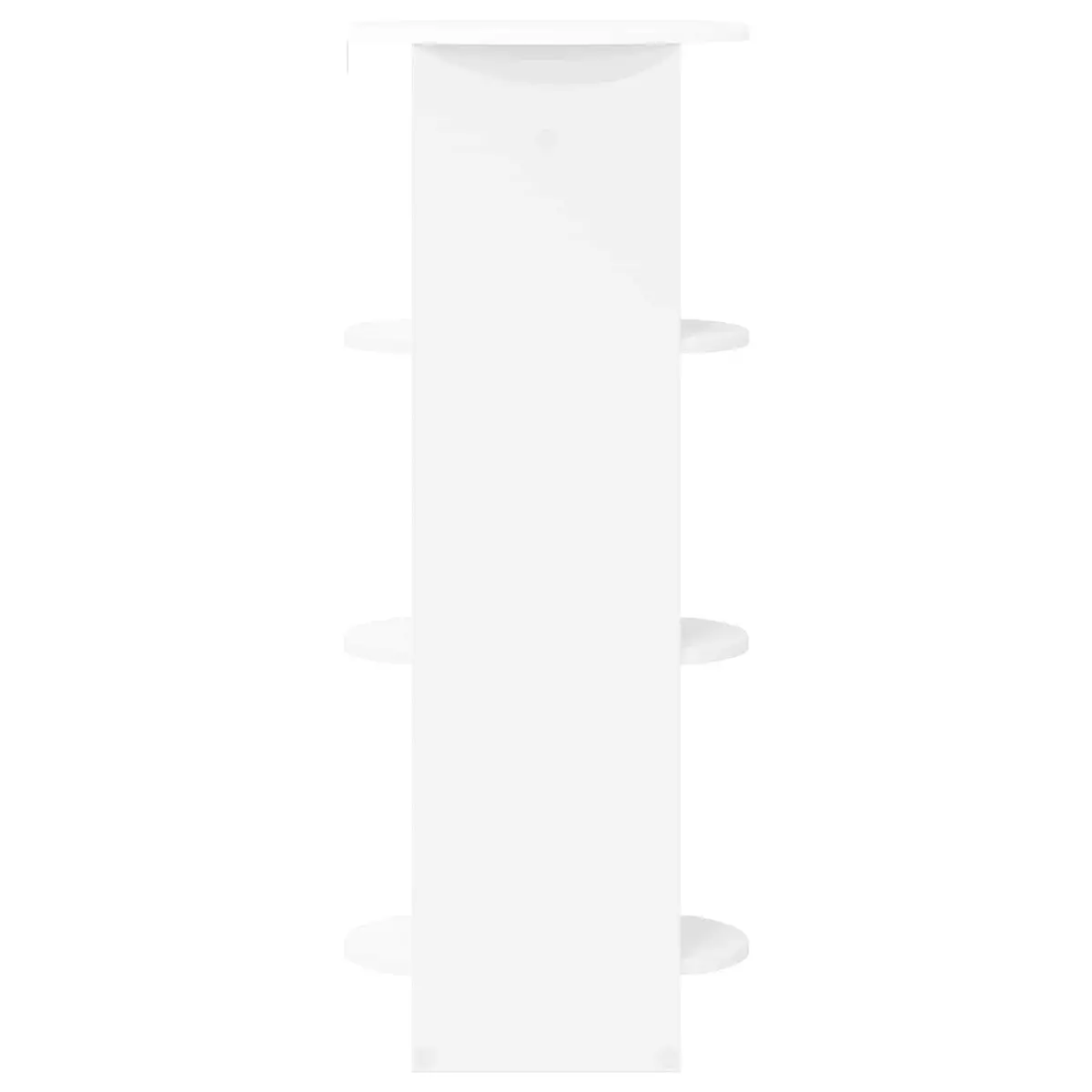 White Side Cabinet with Three Shelves 40x40x100cm