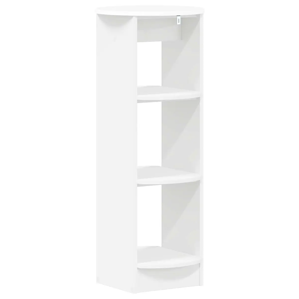White Side Cabinet with Three Shelves 40x40x100cm