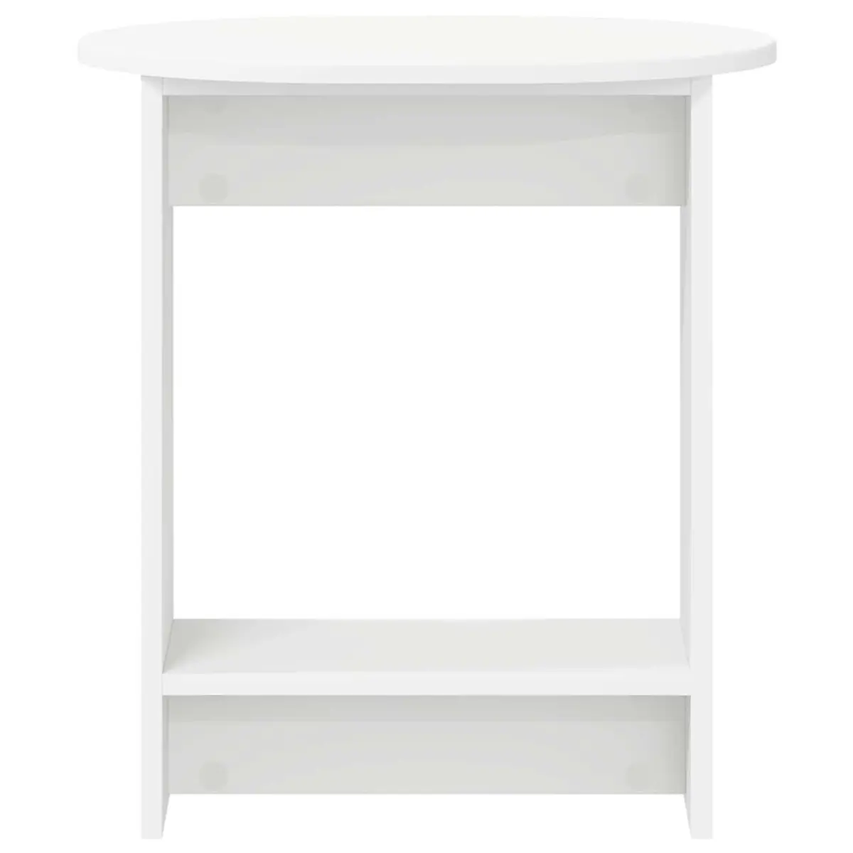 Side Table Engineered Wood 50x39.5x55cm White