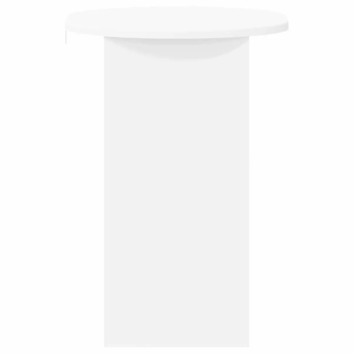 Side Table Engineered Wood 50x39.5x55cm White