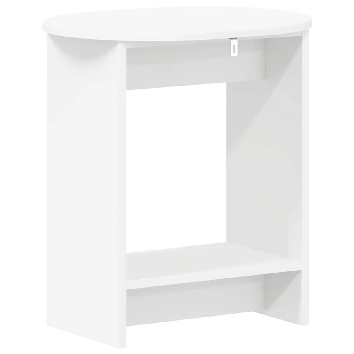 Side Table Engineered Wood 50x39.5x55cm White