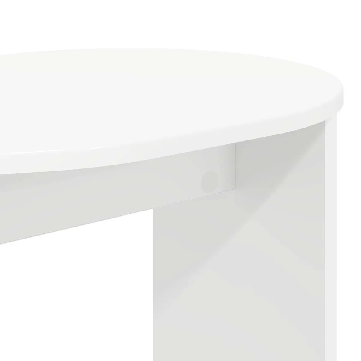 Side Table Engineered Wood 50x39.5x55cm White