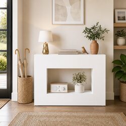 Stylish Console Table 101 x 29 x 74 cm with Shelves