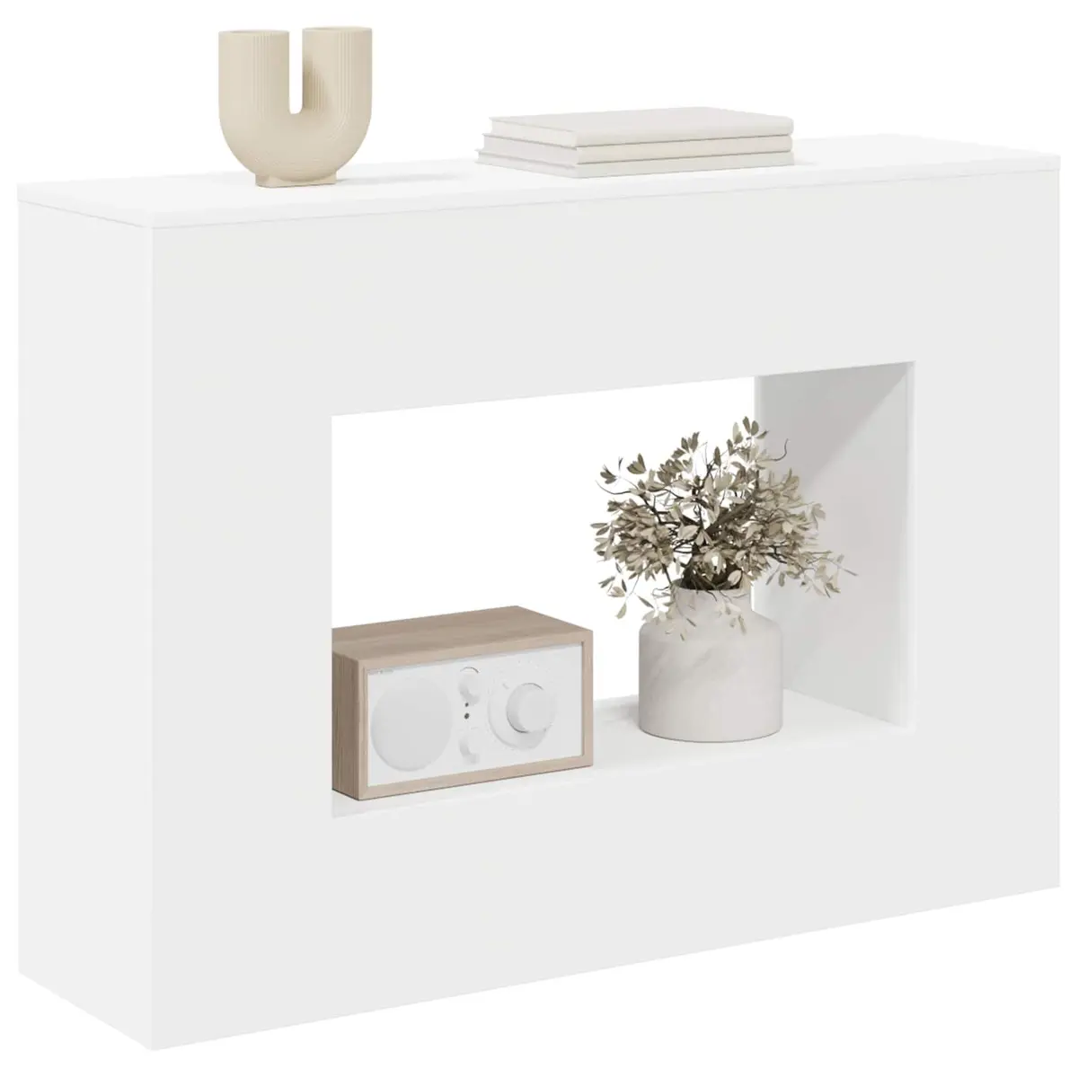 Console Table 101 x 29 x 74 cm with Shelves
