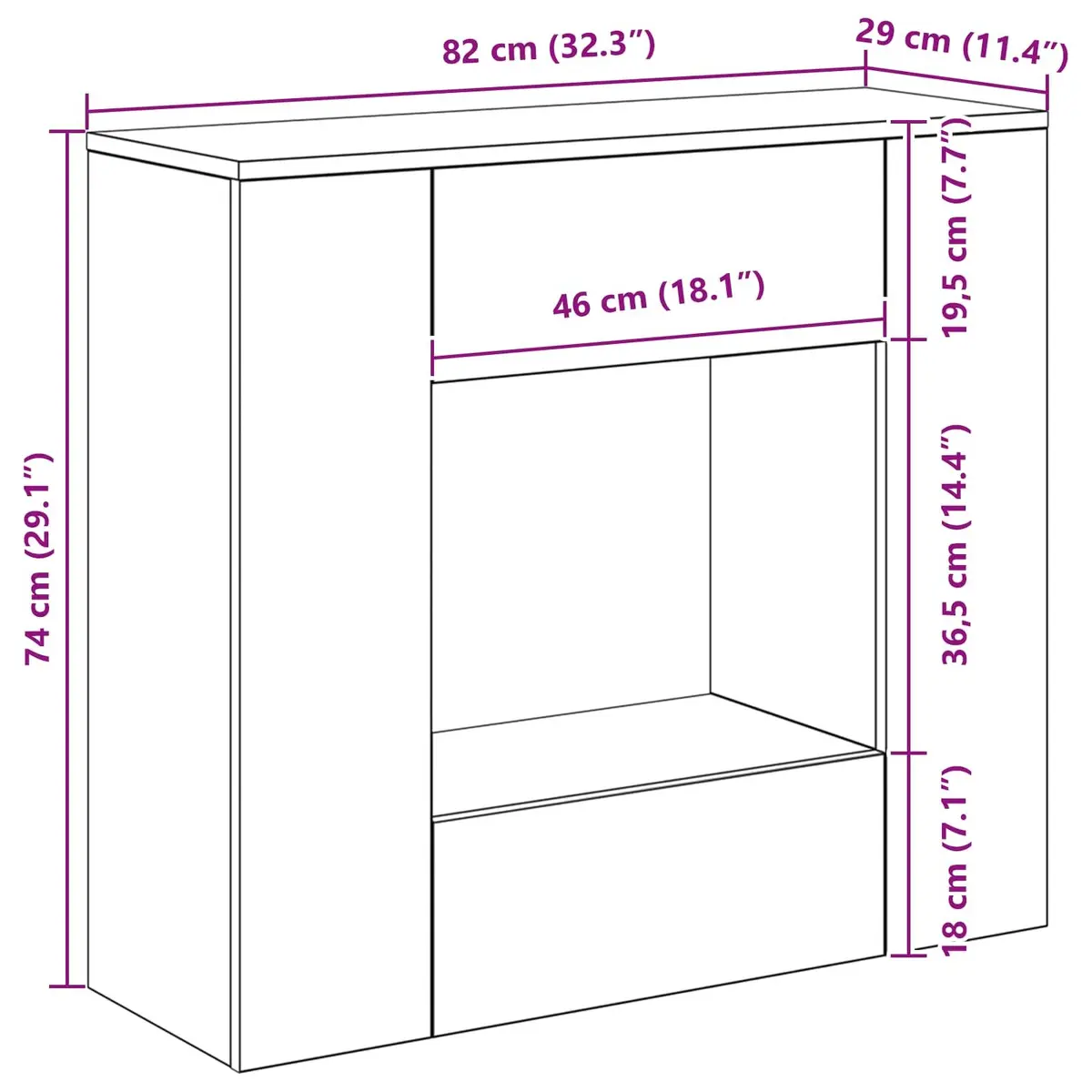 Console Table with Storage for Living Spaces